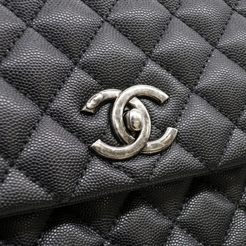 Chanel Chain Shoulder Caviar Skin Black Shoulder Bag - Picture 4 of 7